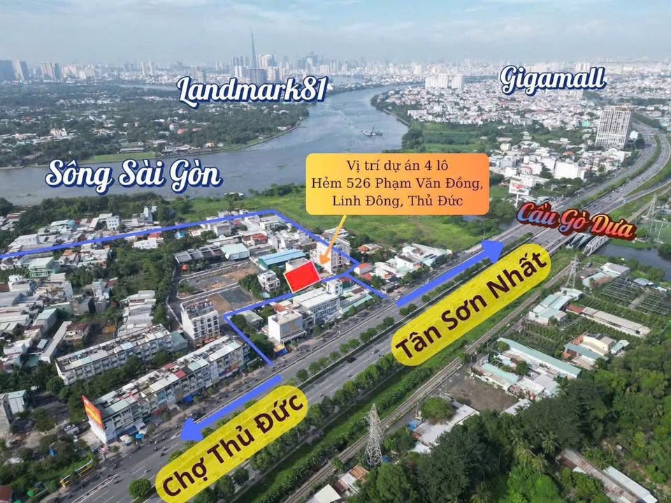 Đất nền ngay hẻm 526, Phạm Văn Đồng, Thủ Đức 73m² giá 6.7 tỷ - Đầu tư sinh lời ngay!