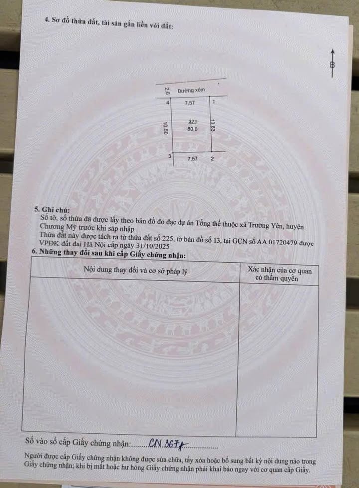 Đất nền Trường Yên, Chương Mỹ 81m² giá thỏa thuận - Cơ hội đầu tư tuyệt vời!