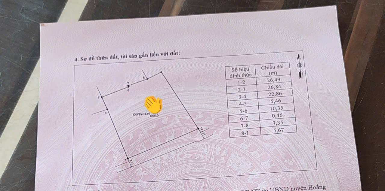 Đất nền Hoằng Phụ 655m² giá 3 tỷ - Cơ hội đầu tư hấp dẫn!