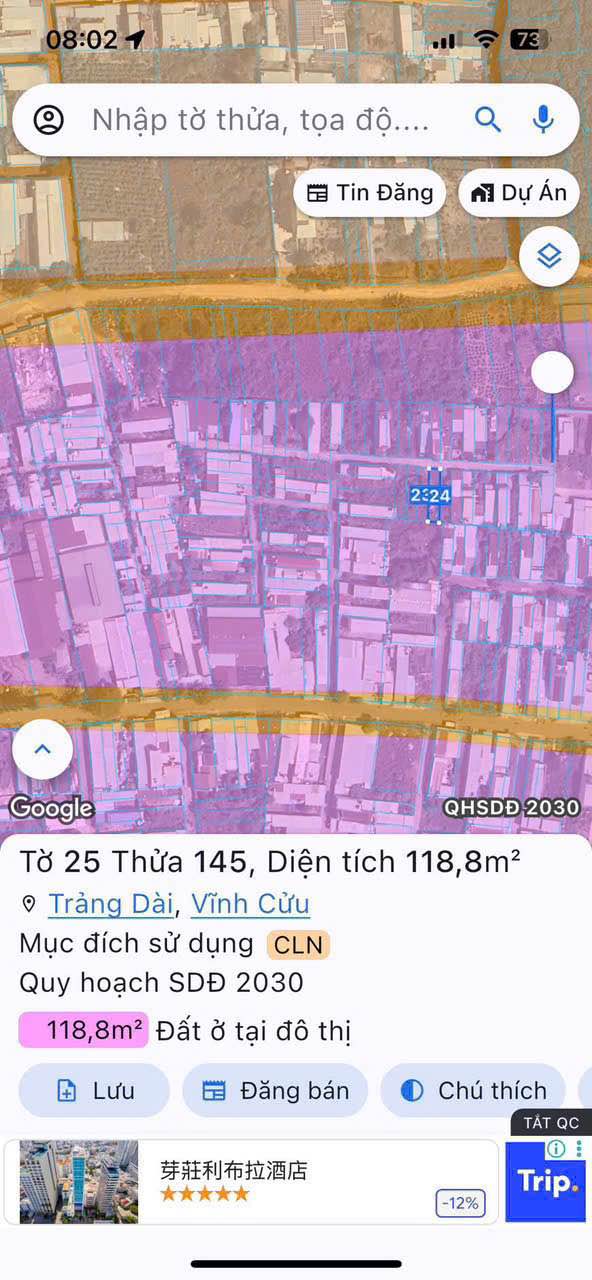 Đất sổ đỏ Trảng Dài 120m² giá 1.19 tỷ - Cơ hội đầu tư tuyệt vời!