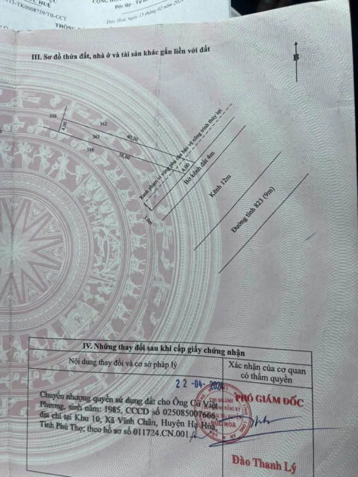 Đất thổ cư Hòa Khánh Tây, Đức Hòa 160m² giá 1 tỷ - Sổ hồng riêng, đầu tư sinh lời!