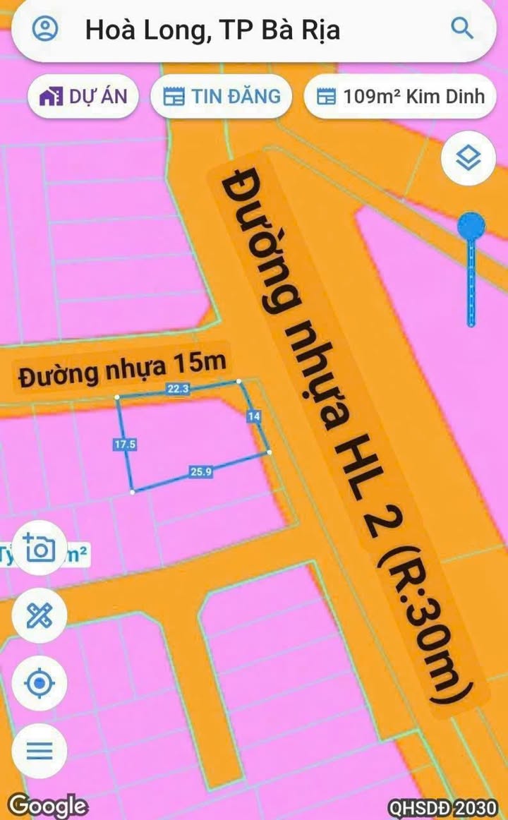 Đất nền lô góc Hương Lộ 2, Bà Rịa 336m² giá 7 tỷ - Tiềm năng kinh doanh lớn!