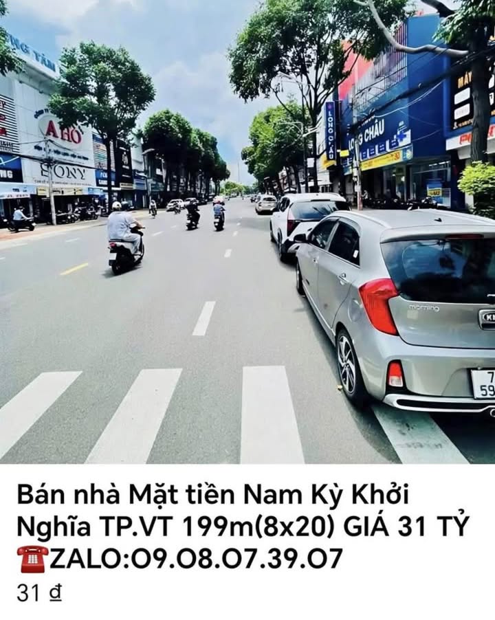 Nhà mặt tiền đường Nam Kỳ Khởi Nghĩa, Vũng Tàu 198m² giá 31 tỷ - Đầu tư sinh lời ngay!