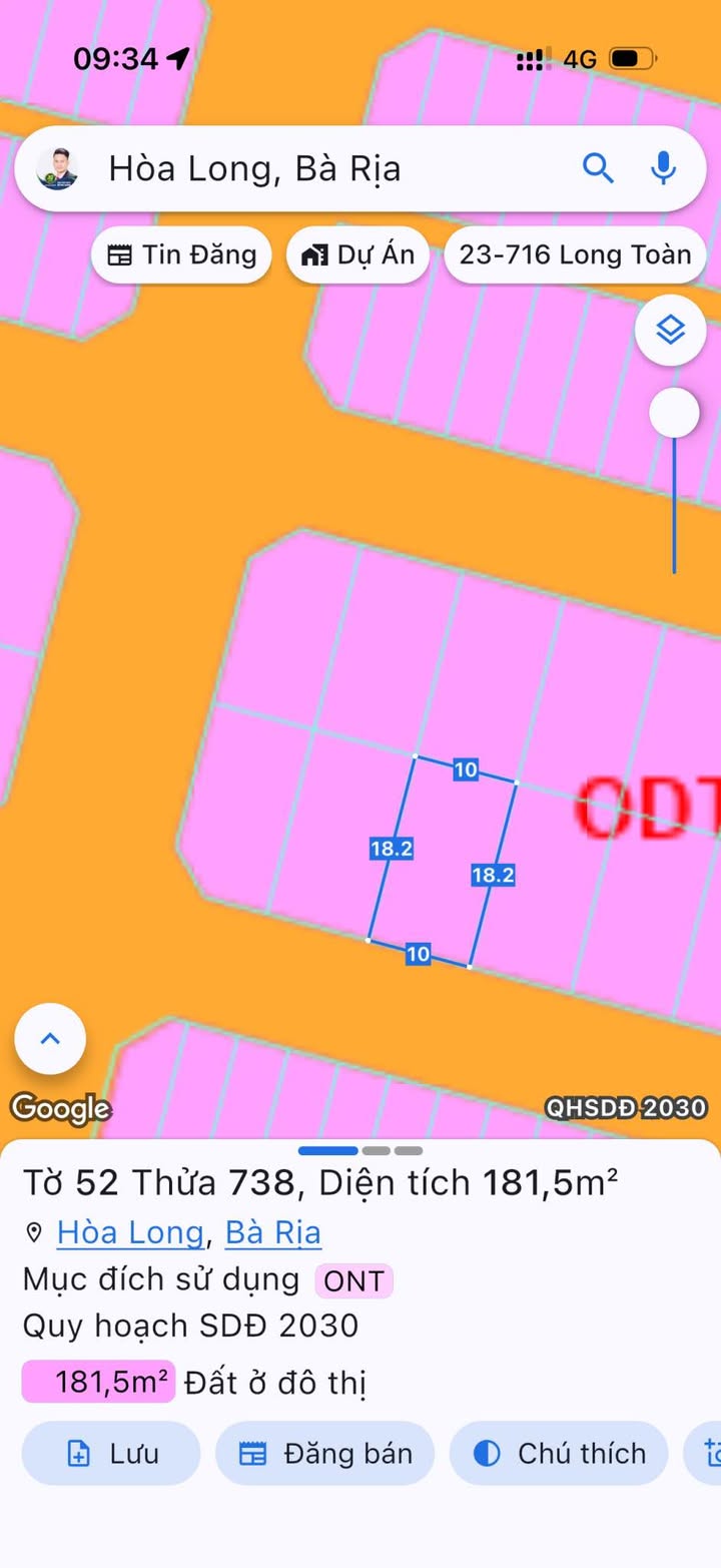 Đất Biệt Thự Khu Lan Anh 2, Tam Long 181m² giá 2.05 tỷ - Chính chủ bán gấp!