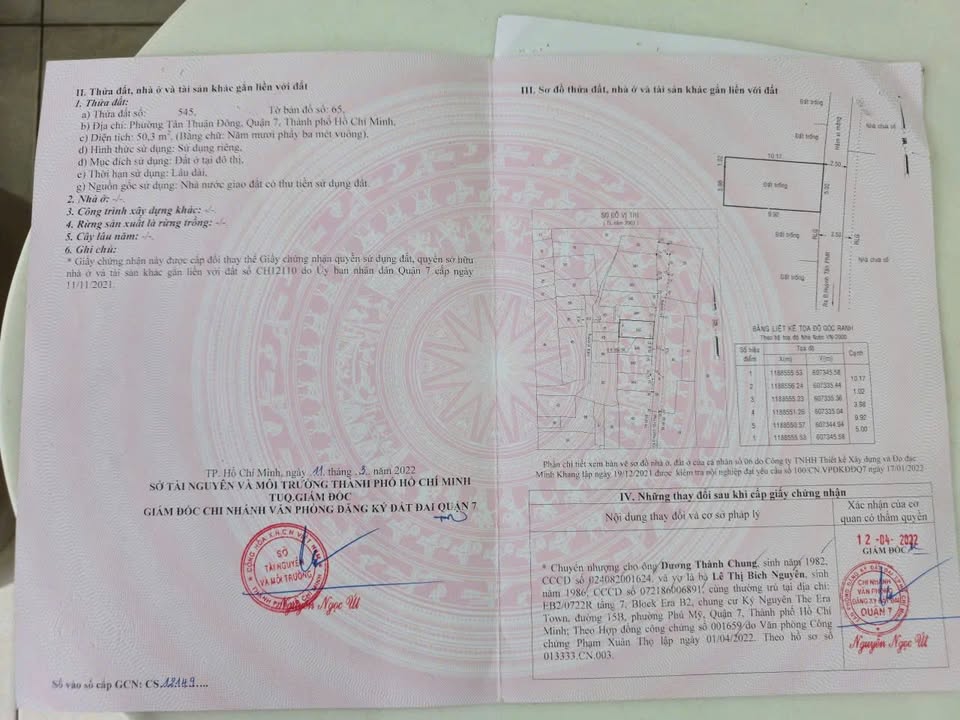 Đất đẹp hẻm Võ Thị Nhờ quận 7 giá 4.6 tỷ - Gần Nam Long, sổ đỏ chính chủ!