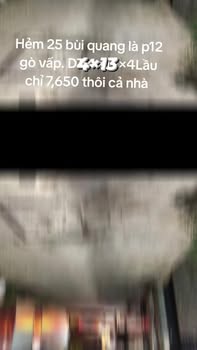 Nhà phố Hẻm 25 Bùi Quang Là, Gò Vấp 52m² giá 7.65 tỷ - Full nội thất, sẵn sàng ở ngay!