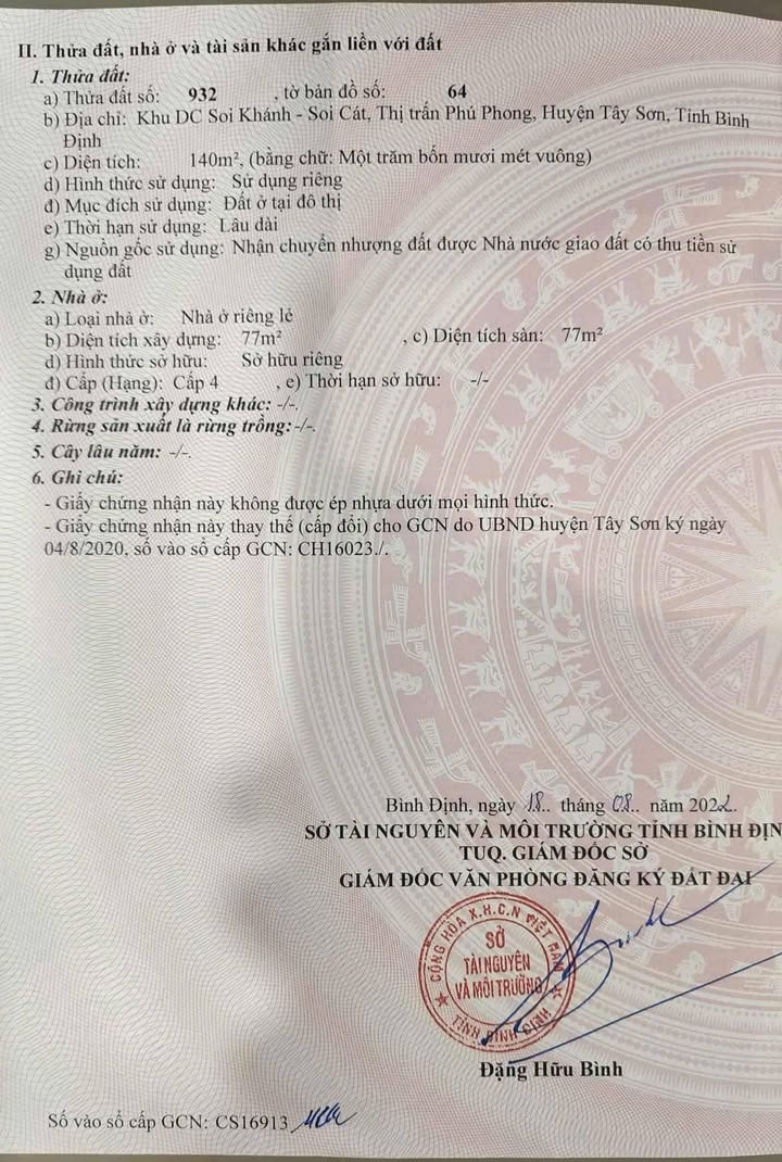 Nhà cấp 4 Phú Phong, Tây Sơn 140m² - Sẵn sàng vào ở ngay!