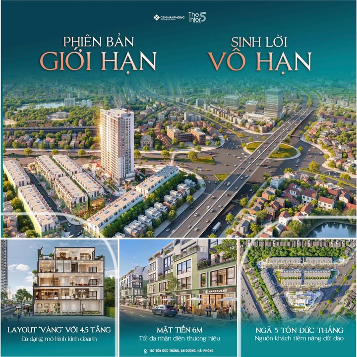 Shophouse The Inter5 Hải Phòng 90m² giá thỏa thuận - Đầu tư sinh lời vượt trội!