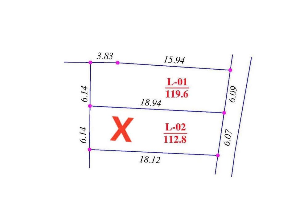 Đất thổ cư 119.6m² tại Trung Giã, Sóc Sơn - Đường ô tô vào tận nơi!