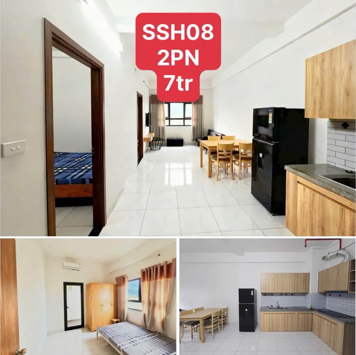 Căn hộ chung cư SSH08 Nha Trang 57m² giá 7 triệu - Nội thất đầy đủ, chỉ việc dọn vào ở!