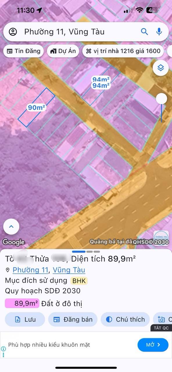 Đất nền hẻm 34 Bắc Sơn, Vũng Tàu 90m² giá 2.68 tỷ - Sổ đỏ chính chủ!