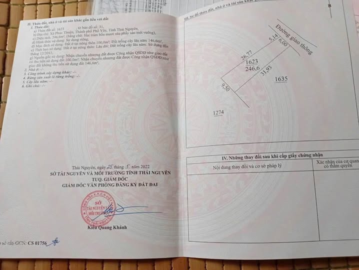 Đất nền Phúc Thuận, Phổ Yên, Thái Nguyên 246m² giá 400 triệu - Đường bê tông rộng rãi!