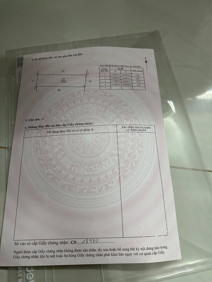 Đất thổ cư Mỹ Lộc Cần Giuộc 65m² giá 600 triệu - Chính chủ, sổ hồng riêng!
