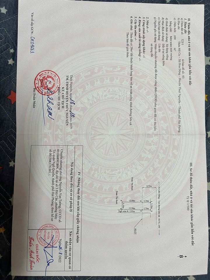 Đất Lô Góc Mặt Đường 203, Thủy Nguyên, Hải Phòng 100m² - Giá Chỉ 6 Tỷ!