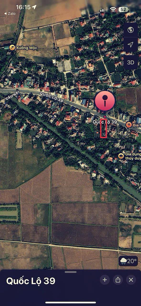 Đất mặt Quốc lộ 39, xã Liên Hiệp, 125m², giá 3 tỷ - Kinh doanh thuận lợi!