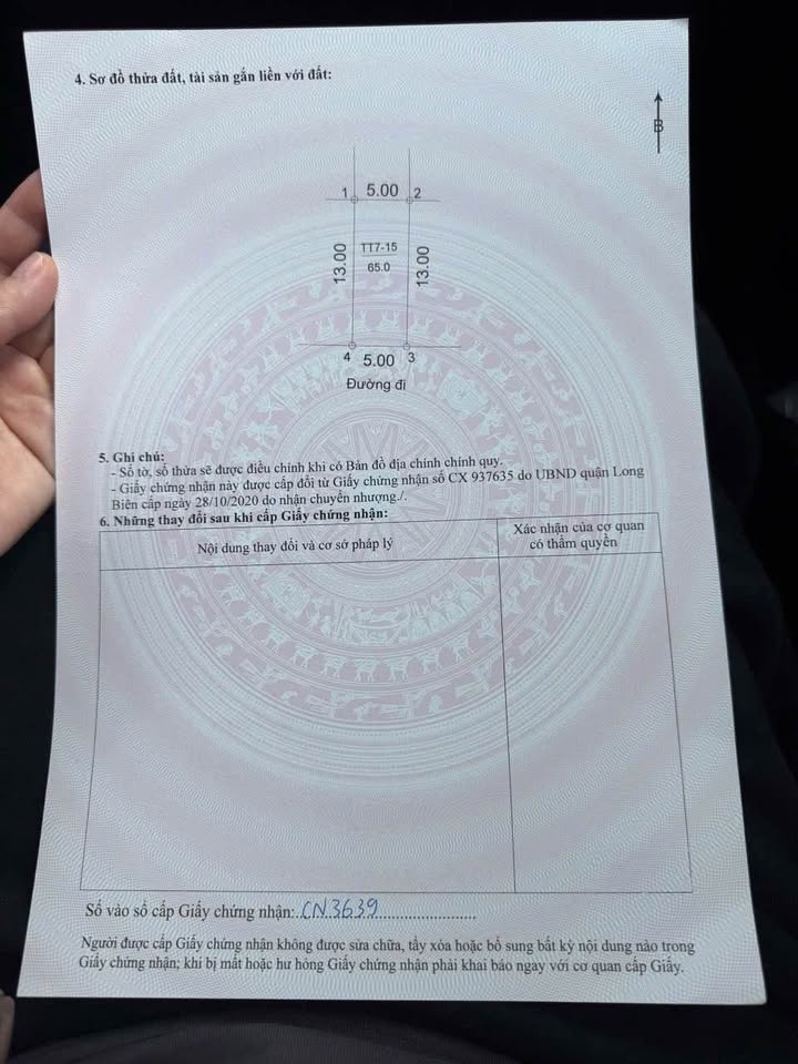 Đất đấu giá Cự Khối 65m² giá 16.5 tỷ - Đường ô tô tránh, vị trí đẹp!