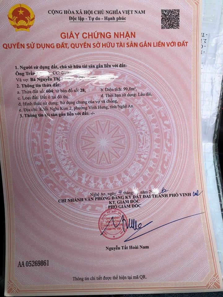 Đất Nền X2 Nghi Kim 99.8m² giá 1 tỷ - Gần Trường Học, Tiện Ích Đầy Đủ!