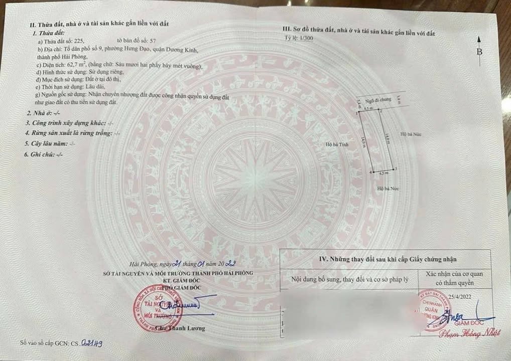 Đất nền Trần Bá Lương, Kiến An, Hải Phòng 63m² giá 1.9 tỷ - Cơ hội đầu tư hiếm có!