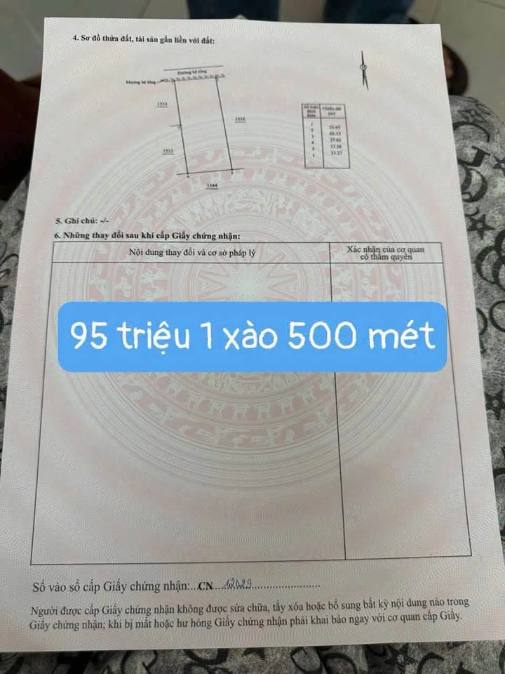 Đất nền Diên Điền Diên Khánh 1704m² giá 320 triệu - Mặt tiền đường bê tông!