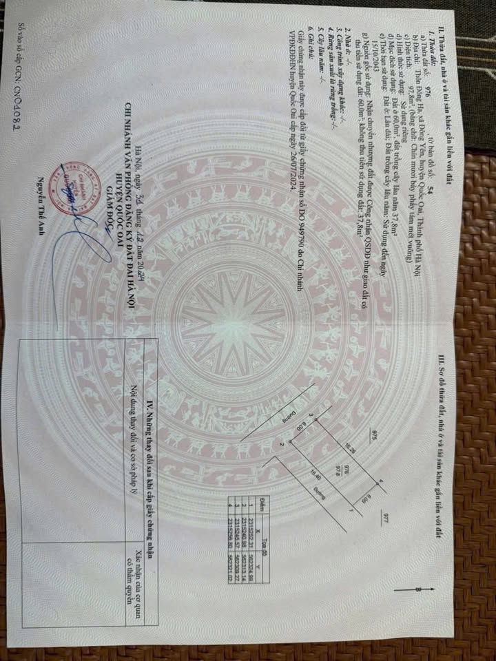 Đất nền lô góc 2 mặt tiền 98m² tại Đông Yên, Quốc Oai - Cơ hội đầu tư tuyệt vời!