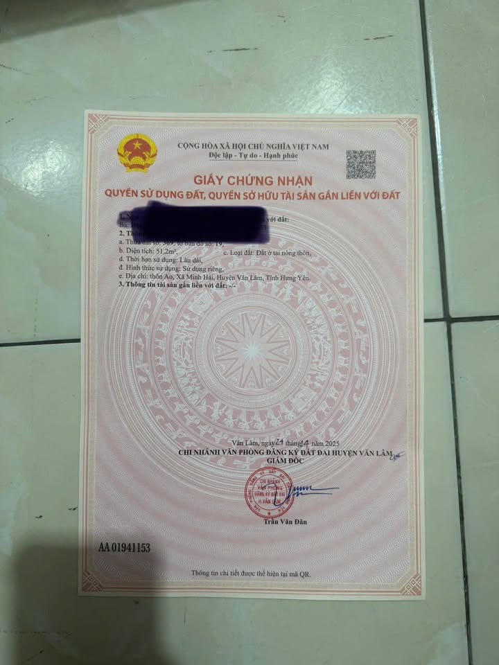 Đất ở thôn Ao, Lạc Đạo 51.2m² giá 2 tỷ - Vị trí đắc địa gần KCN