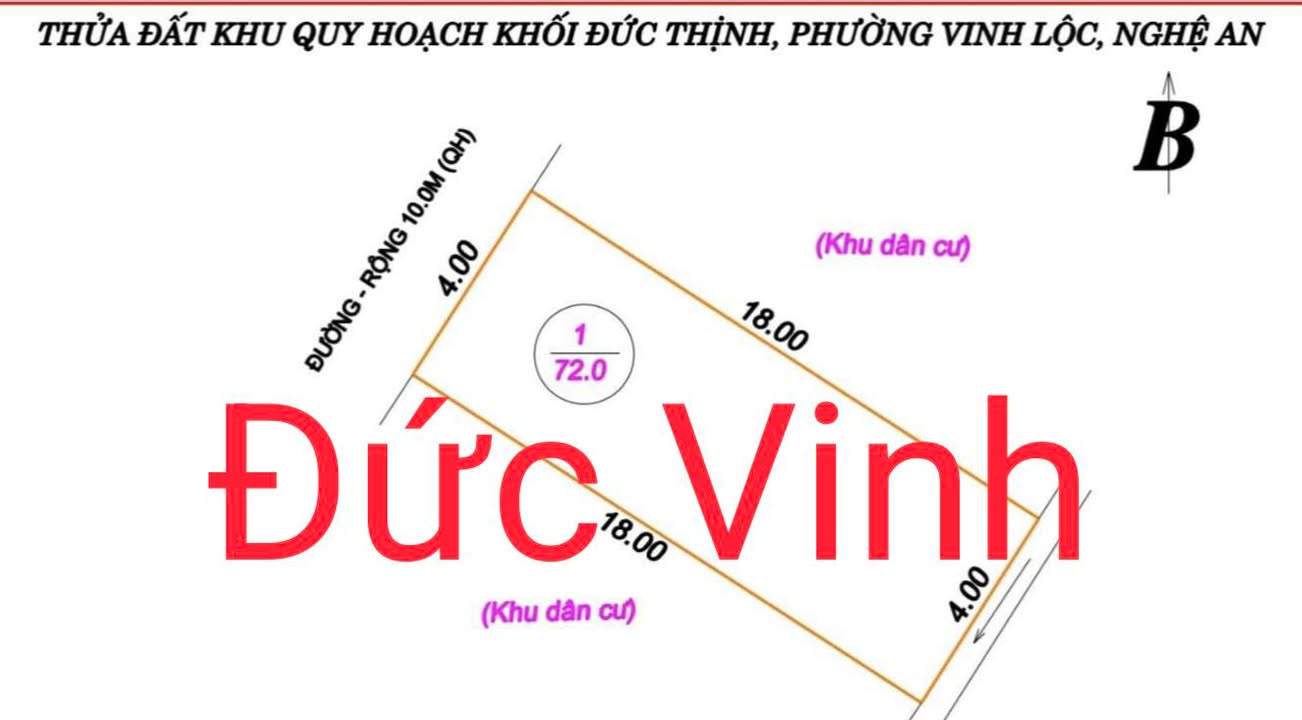 Đất nền Hưng Lộc Vinh 72m² giá 3 tỷ - Tiềm năng đầu tư vượt trội!
