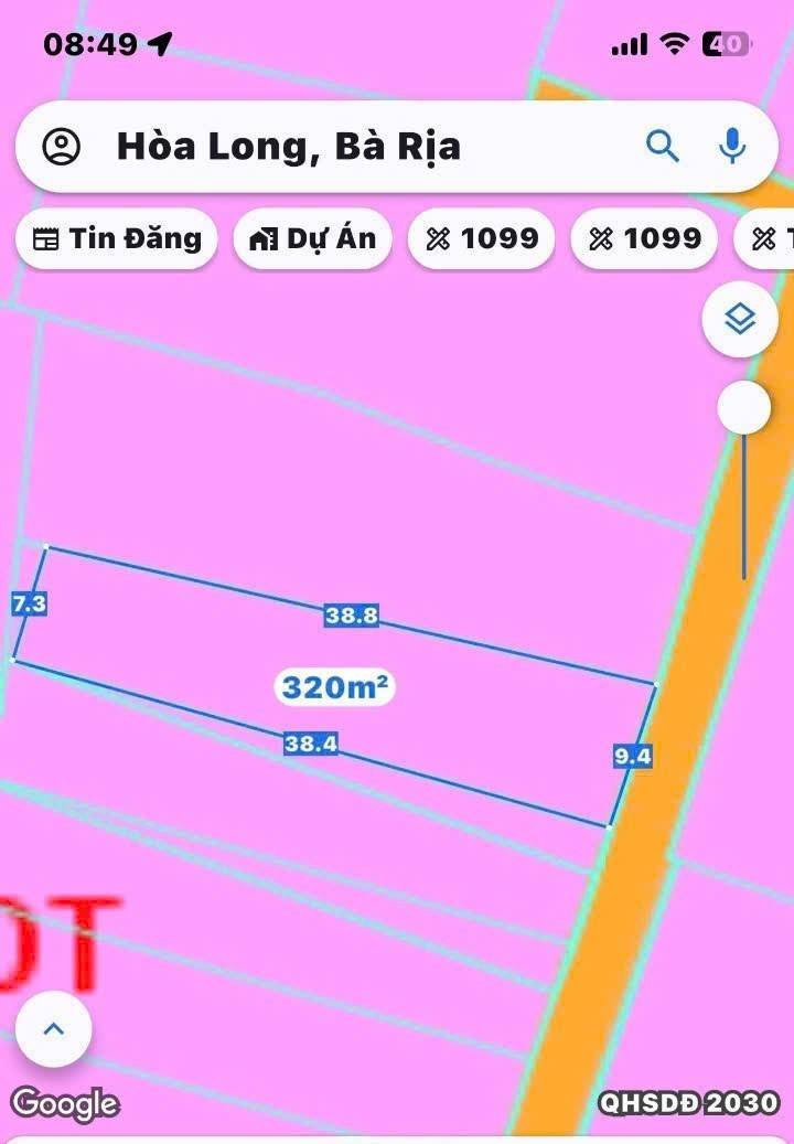 Đất mặt tiền đường Số 10A, Hòa Long, 320m² chỉ 1.95 tỷ - Tiềm năng tăng giá cao!