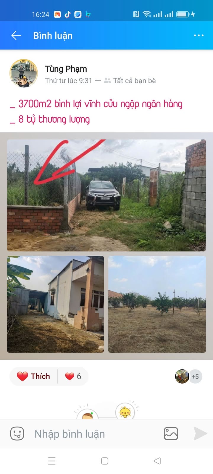 Đất nền Bình Lợi Vĩnh Cửu 3700m² giá 6.8 tỷ - Bán gấp do ngộp nặng!