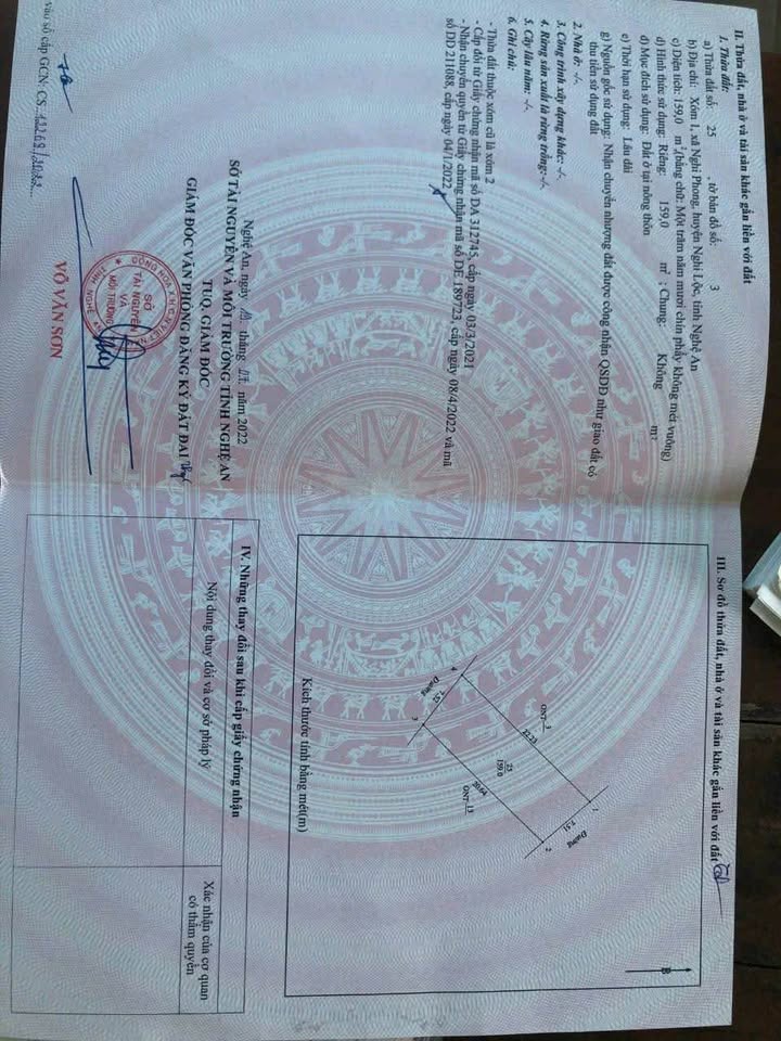 Đất nền Nghi Phong, TP Vinh 159m² giá 2 tỷ - Tiềm năng đầu tư lớn!