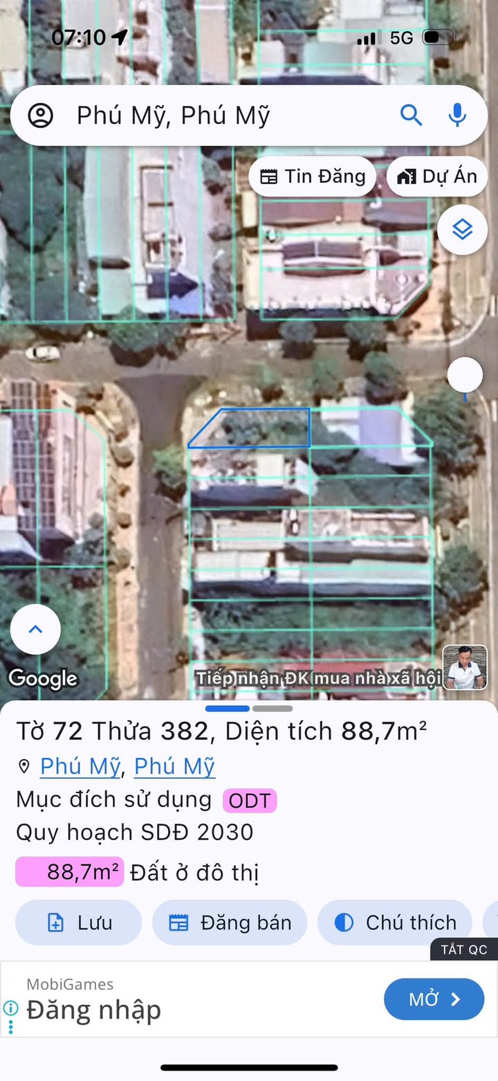 Đất nền lô góc TDC 44HA Phú Mỹ 88.7m² giá 3.6 tỷ - Đầu tư sinh lời ngay!