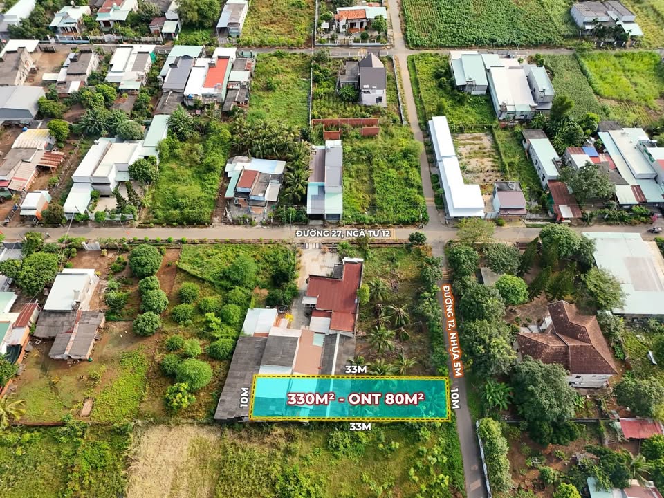 Đất thổ cư Nghĩa Thành 330m² giá 1.95 tỷ - Mặt tiền đường 12 cực đẹp!