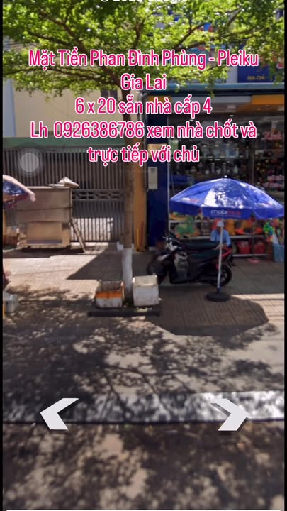 Nhà cấp 4 mặt tiền Phan Đình Phùng, Pleiku 120m² - Giá tốt cho người thiện chí!