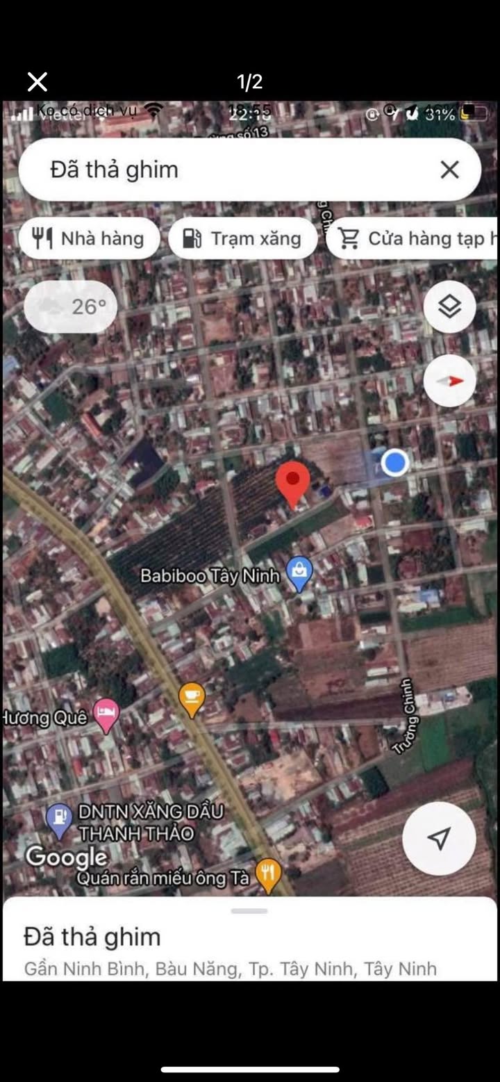 Đất thổ cư 172m² tại Ấp Ninh Phú, Tây Ninh - Giá chỉ 23.287 tỷ, cơ hội đầu tư lý tưởng!