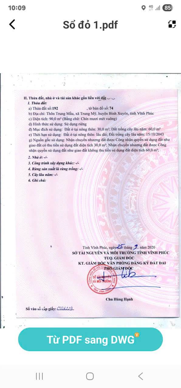 Bán đất tại Trung Mầu Bình Xuyên 90m² giá 1.1 tỷ - Tiềm năng đầu tư hấp dẫn!