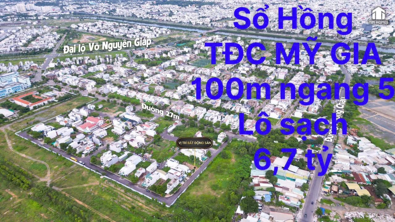 Lô đất TDC Mỹ Gia Nha Trang 100m² giá 6.7 tỷ - Pháp lý rõ ràng, đầu tư sinh lời!