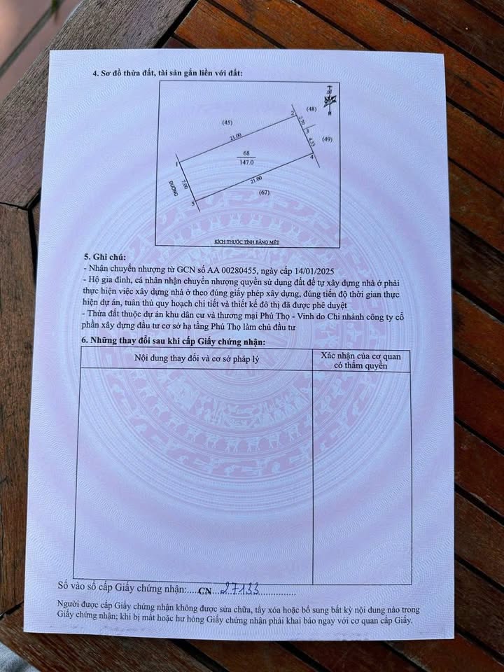 Đất dự án Phú Thọ Nghi Phú 147m² giá 5 tỷ - Vị trí đẹp, đầu tư sinh lời!