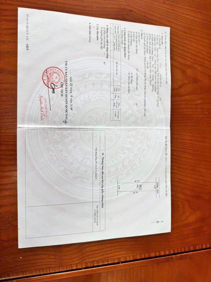 Đất thổ cư 100m² lô góc tại thôn Yên Thái, Quốc Oai - Chỉ 2 tỷ!