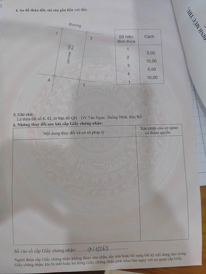 Đất dịch vụ Tân Ngọc, Bình Xuyên 50m² giá 1.8 tỷ - Vị trí kinh doanh lý tưởng!