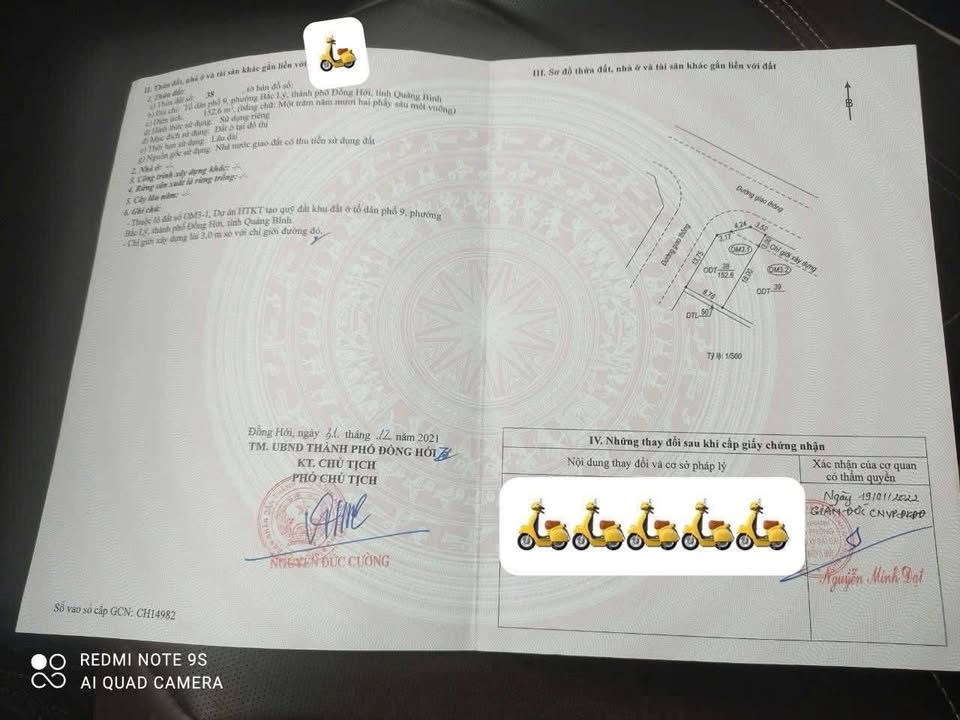 Đất nền Tổ dân phố 9 Bắc Lý 166.25m² giá 2.2 tỷ - Cơ hội đầu tư tuyệt vời!