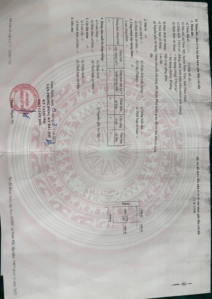 Đất lô góc đẹp 150m² tại xã Nam Mỹ, Nam Trực - Giá chỉ 1 tỷ!