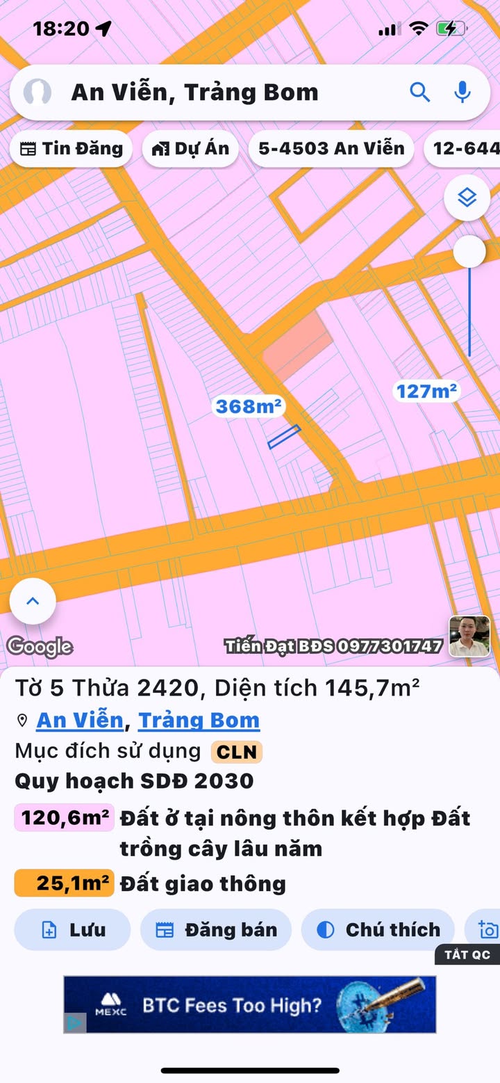 Đất nền mặt tiền Mai Chí Thọ, Trảng Bom 140m² - Kinh doanh sầm uất!