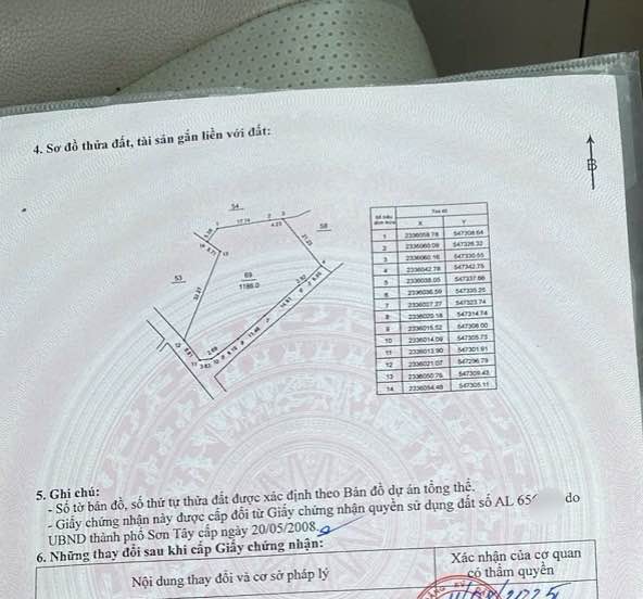 Đất phân lô 1186m² tại phường Tùng Thiện, Sơn Tây - Đầu tư sinh lời ngay!