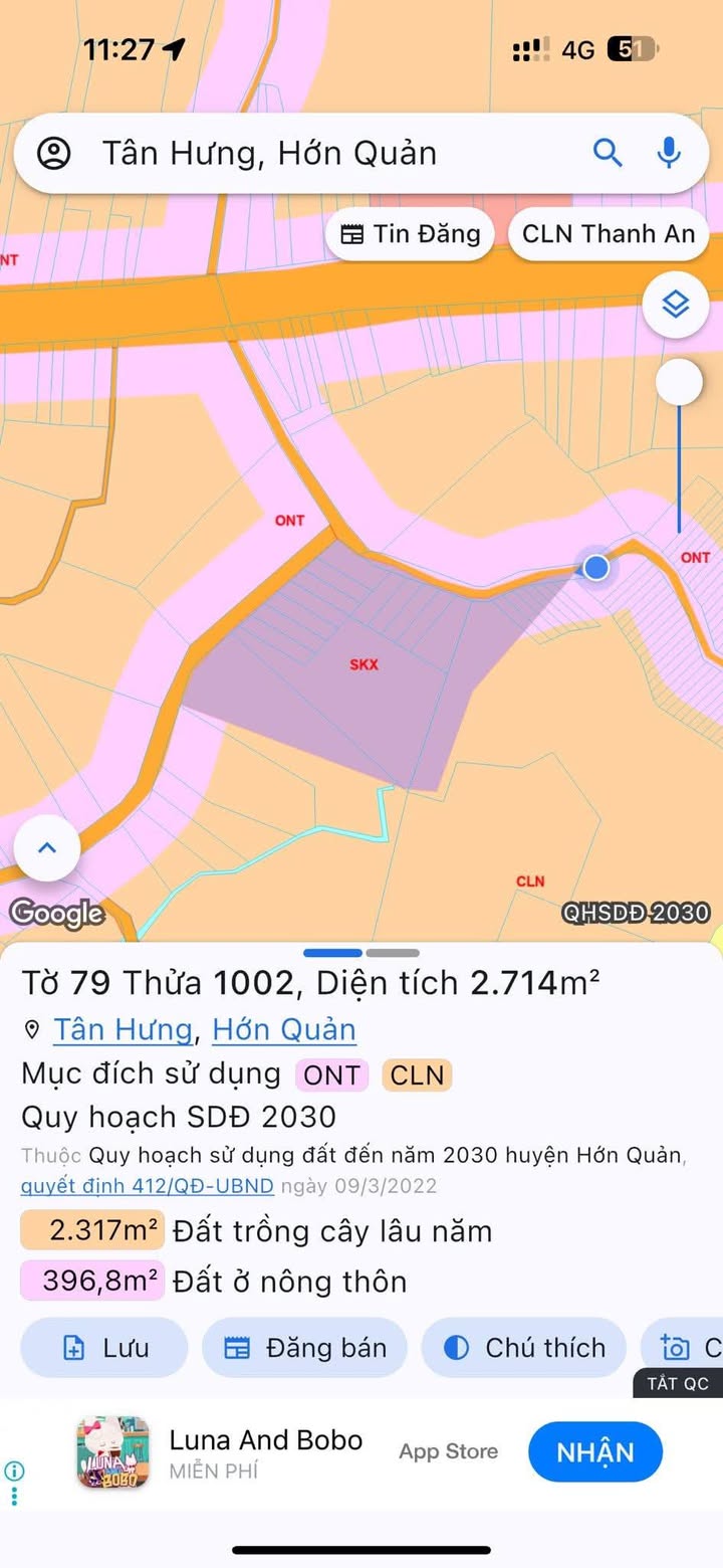 Đất nền Thanh An, Hớn Quản 3,7 ha giá thỏa thuận - Cơ hội đầu tư tuyệt vời!