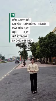 Đất nền 100m² tại Lại Yên, Hoài Đức - Giá tốt chỉ 7.2 tỷ VND!