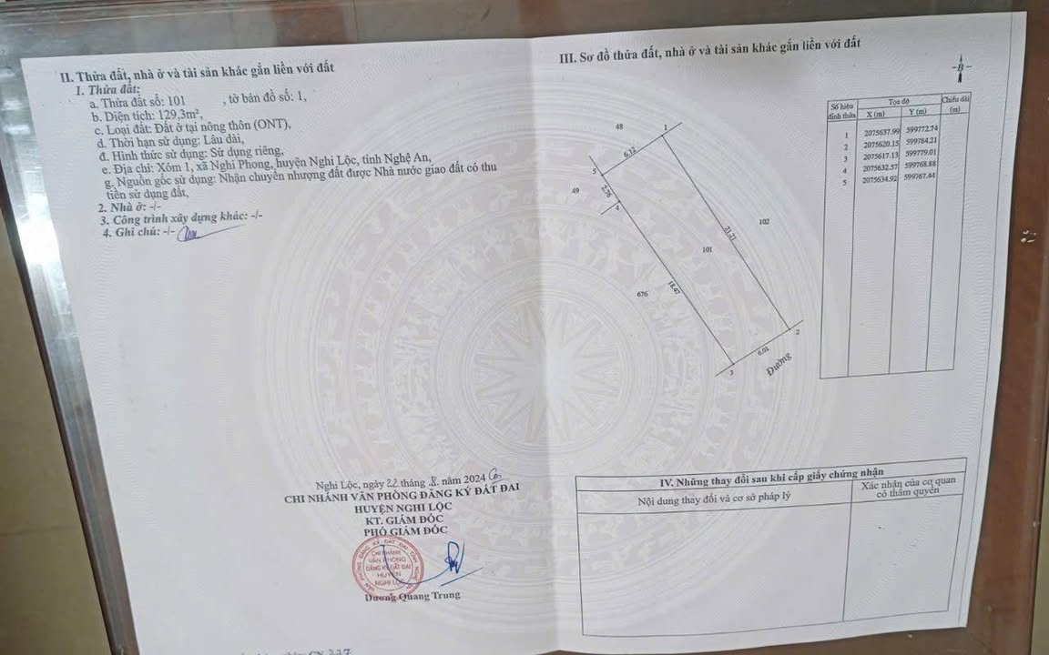 Đất nền Nghi Phong 129m² giá 2 tỷ - Đất đẹp siêu hiếm, đầu tư lý tưởng!