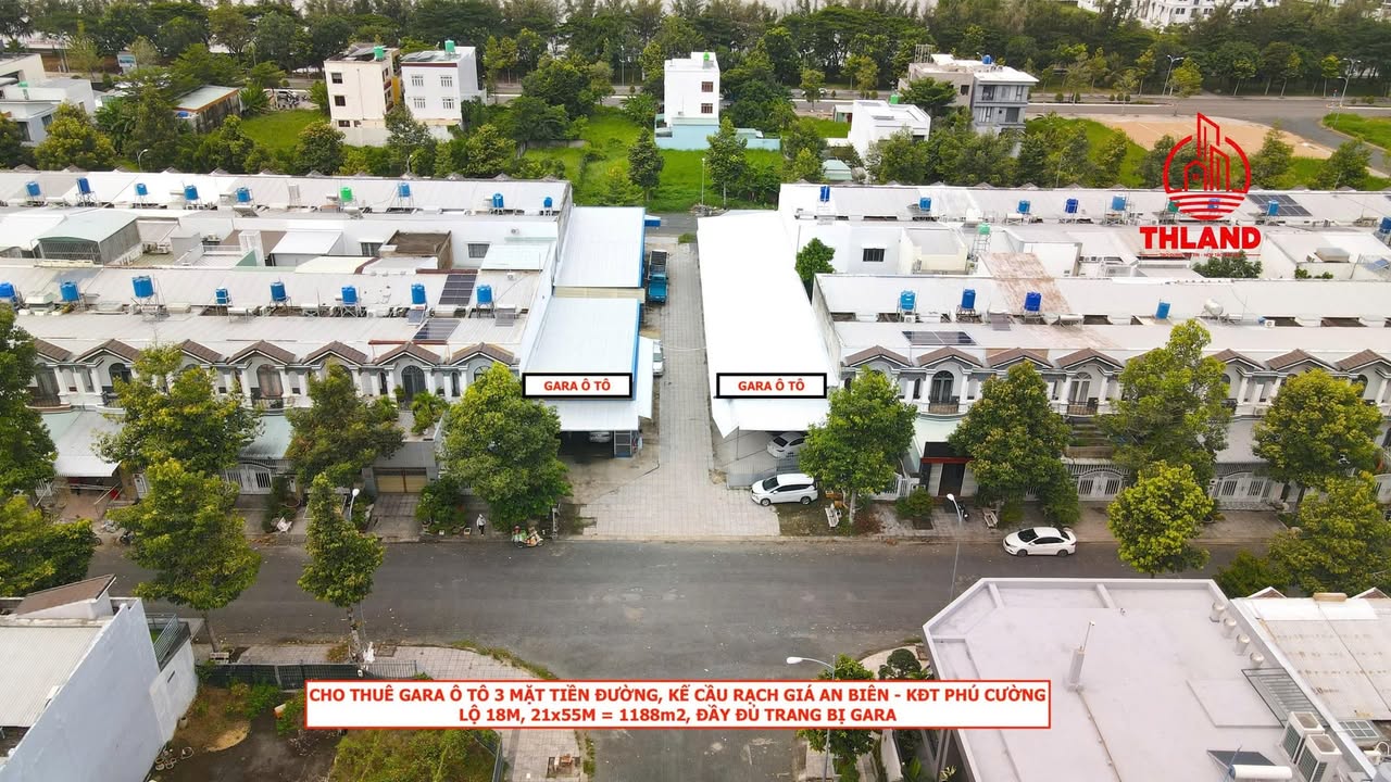 Gara ô tô cho thuê tại KĐT Phú Cường Rạch Giá 1.188m² - Kinh doanh ổn định!