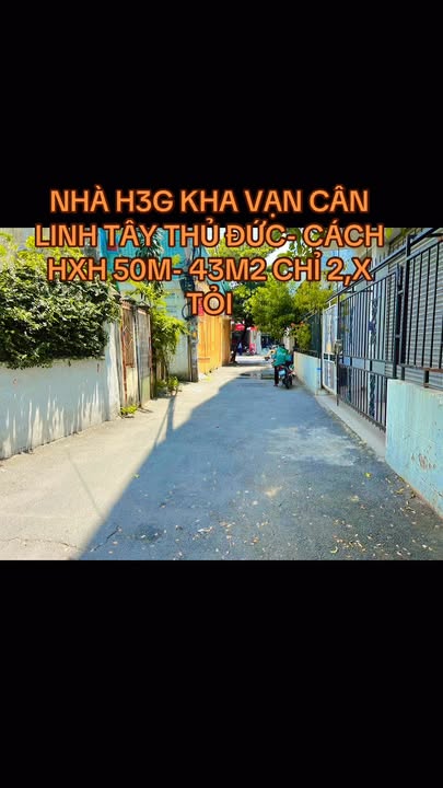 Nhà cấp 4 Thủ Đức 43m² giá chỉ 2 tỷ - Cách hẻm xe hơi 50m