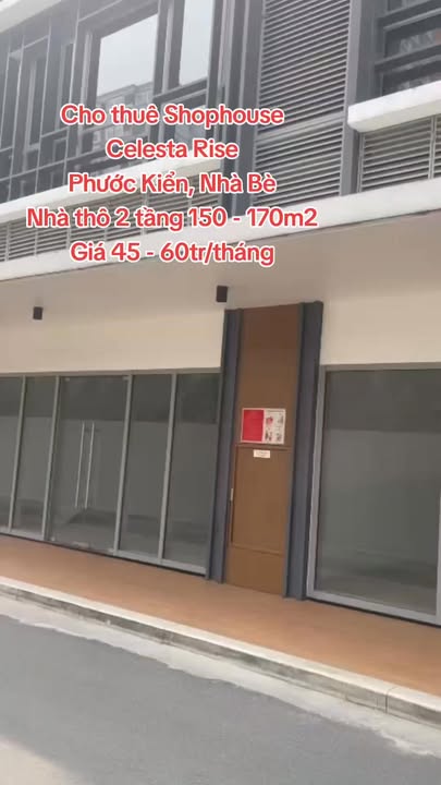 Shophouse Celesta Rise Nhà Bè 45-60 triệu - Vị trí kinh doanh đắc địa!