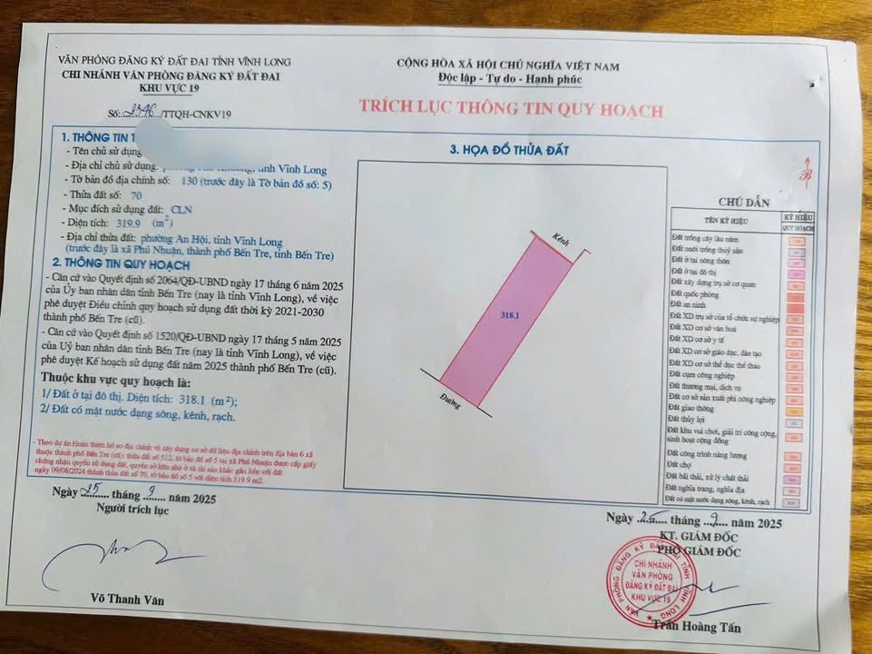 Đất nền xã Phú Nhuận, Bến Tre 320m² giá 749 triệu - Sổ đỏ chính chủ!