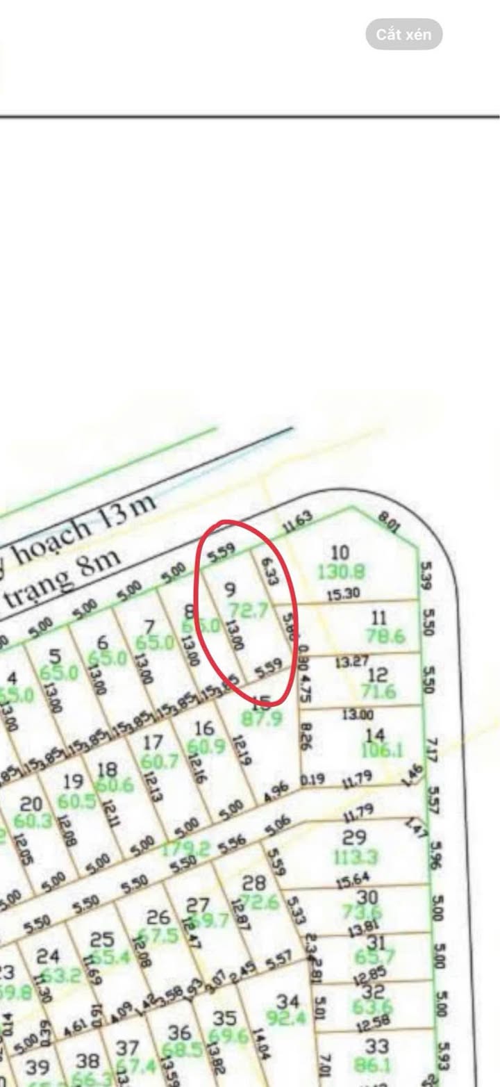 Đất nền đường Xuân Sơn, Vĩnh Trung 72,7m² giá 2,8 tỷ - Pháp lý rõ ràng!